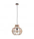 Bento Wire Frame Pendant Ceiling Light Black, Wood, 38.5cm, 1x E27