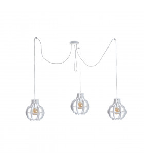 Bento Cluster Pendant Ceiling Light Small White, 3x E27