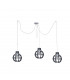 Bento Cluster Pendant Ceiling Light Small Grey, 3x E27