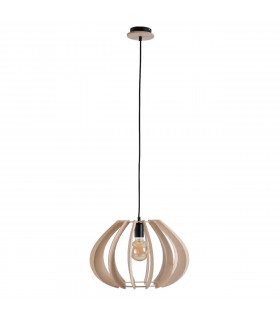 Nora Wire Frame Pendant Ceiling Light Natural, 44.5cm, 1x E27