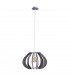 Nora Wire Frame Pendant Ceiling Light Grey, 44.5cm, 1x E27