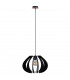 Nora Wire Frame Pendant Ceiling Light Black, 44.5cm, 1x E27