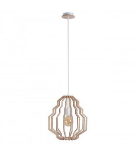 Rufo Wire Frame Pendant Ceiling Light Natural, 35.5cm, 1x E27