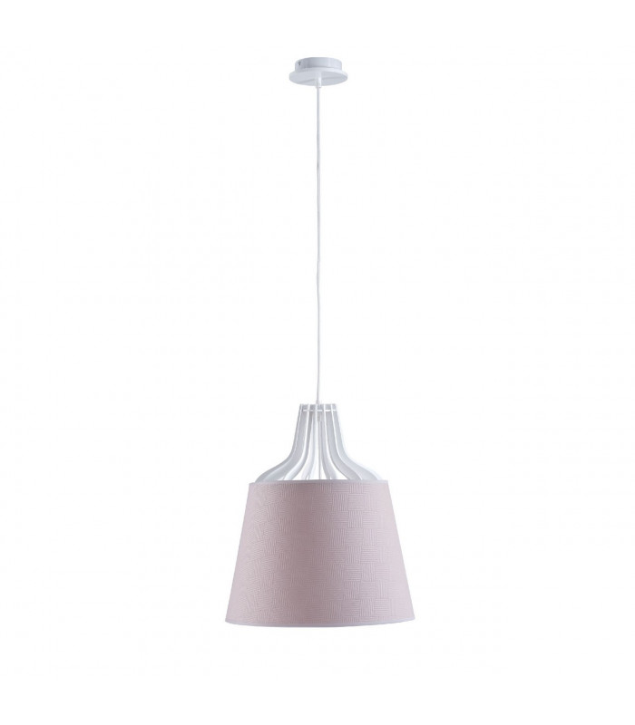 Lea Dome Pendant Ceiling Light Pink, 38cm, 1x E27