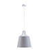 Lea Dome Pendant Ceiling Light Grey, 38cm, 1x E27