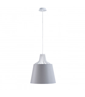 Lea Dome Pendant Ceiling Light Grey, 38cm, 1x E27