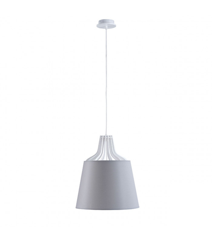 Lea Dome Pendant Ceiling Light Grey, 38cm, 1x E27