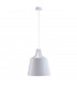 Lea Dome Pendant Ceiling Light White, 38cm, 1x E27