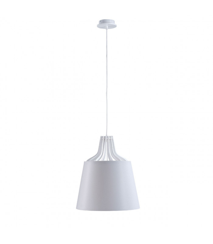 Lea Dome Pendant Ceiling Light White, 38cm, 1x E27