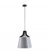 Ivo Dome Pendant Ceiling Light Silver, 38cm, 1x E27
