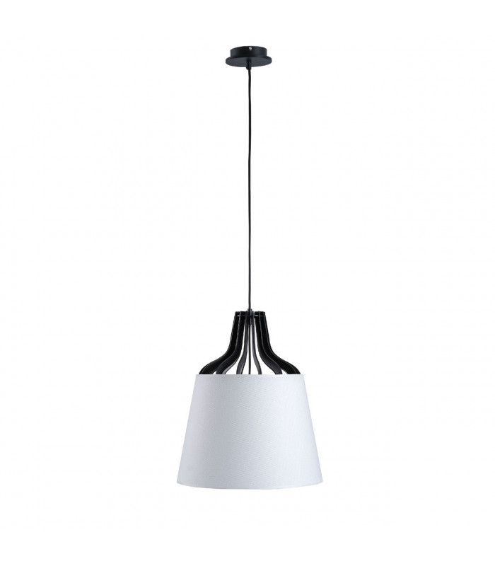 Ivo Dome Pendant Ceiling Light White, 38cm, 1x E27