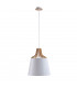 Ivone Dome Pendant Ceiling Light White, 38cm, 1x E27