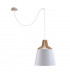 Ivone Dome Pendant Ceiling Light White, 38cm, 1x E27, 200cm Wire
