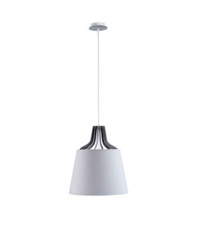 Lucio Dome Pendant Ceiling Light White, 38cm, 1x E27