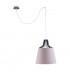Lucio Dome Pendant Ceiling Light Pink, 38cm, 1x E27, 200cm Wire