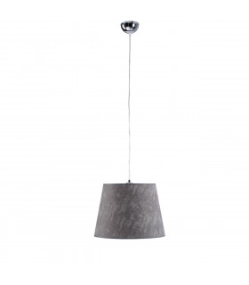 Luca Dome Pendant Ceiling Light Grey, 38cm, 1x E27
