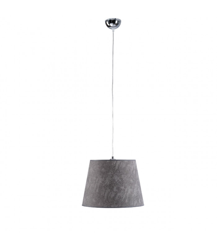Luca Dome Pendant Ceiling Light Grey, 38cm, 1x E27