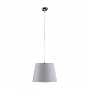 Luca Dome Pendant Ceiling Light Grey , 38cm, 1x E27