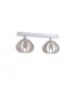 Nicoleta Twin Ceiling Spotlight White, 52cm, 2x E27