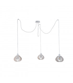 Nicoleta Cluster Pendant Ceiling Light White, 3x E27
