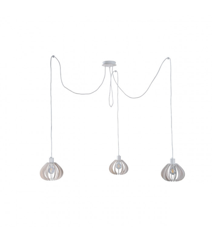 Nicoleta Cluster Pendant Ceiling Light White, 3x E27