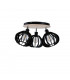Nicoleta Ceiling Spotlight Clusters Black And Natural, 32cm, 3x E27