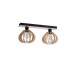Nicoleta Twin Ceiling Spotlight Black, 52cm, 2x E27