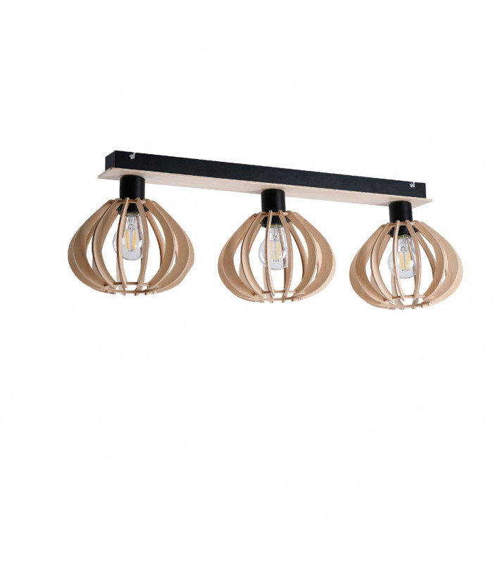 Nicoleta Ceiling Spotlight Bar Black, 62cm, 3x E27