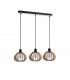 Nicolet Bar Pendant Ceiling Light Black, 62cm, 3x E27