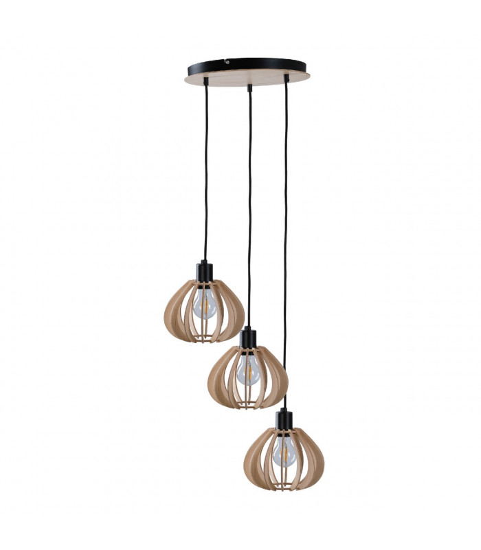 Nicoleta Cluster Pendant Ceiling Light Black, 32cm, 3x E27