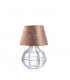 Bento Table Lamp With Round Tapered Shade White, Copper, 30.5cm, 1x E27
