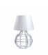 Bento Table Lamp With Round Tapered Shade White, 30.5cm, 1x E27