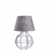 Bento Table Lamp With Round Tapered Shade White, Grey, 30.5cm, 1x E27