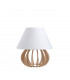 Nora Table Lamp With Round Tapered Shade Natural White, 25cm, 1x E27