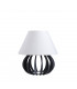 Nora Table Lamp With Round Tapered Shade Grey, White, 25cm, 1x E27
