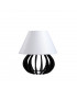 Nora Table Lamp With Round Tapered Shade Black, White, 25cm, 1x E27