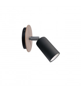 Eye Single Spotlight Black, Wood, 11cm, 1x GU10