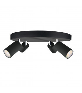 Eye Ceiling Spotlight Clusters Black, 30cm, 4x GU10