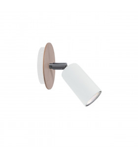 Eye Single Spotlight White, Wood, 11cm, 1x GU10