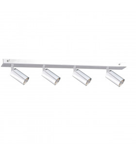 Eye Ceiling Spotlight Bar Silver, 60cm, 4x GU10