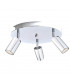 Eye Ceiling Spotlight Clusters Silver, 30cm, 3x GU10