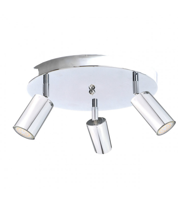 Eye Ceiling Spotlight Clusters Silver, 30cm, 3x GU10