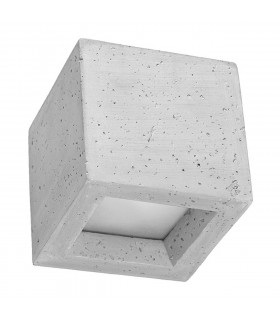 Leo Up & Down Wall Lamp Concrete Grey 12cm-1