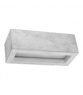 Vega Up & Down Wall Lamp Concrete Grey 30cm-1