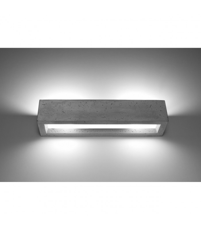 Vega Up & Down Wall Lamp Concrete Grey 50cm-3