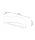 Atena Up & Down Wall Lamp Concrete Grey 40cm-4