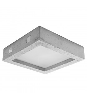 Riza Flush Ceiling Light Concrete Grey 33cm-1