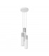 Borgio Cluster Pendant Ceiling Light Grey White 3x GU10-1
