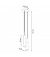 Borgio Cluster Pendant Ceiling Light Grey White 3x GU10-4