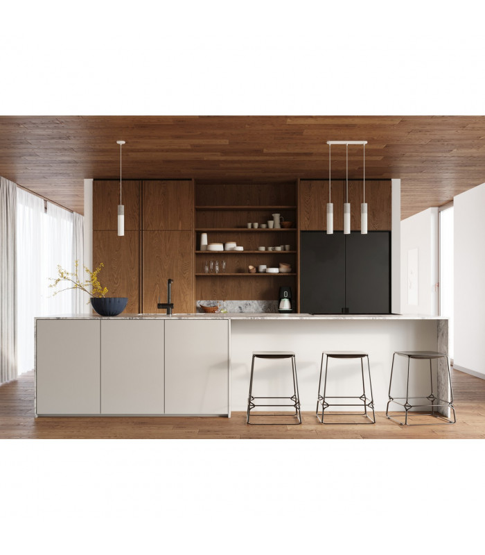 Borgio Cluster Pendant Ceiling Light Grey White 3x GU10-5